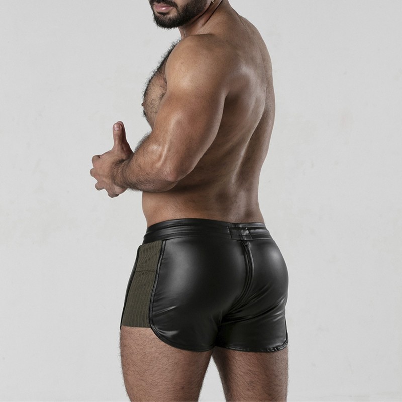 Chaps Shorts 2 Way Zipper Contrast Khaki Short Locker Gear 40 L