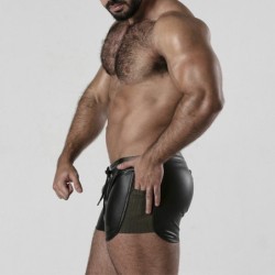 Pantalón Corto Zahones 2 Way Zipper Contrast Short Caquis Locker Gear 46 3XL