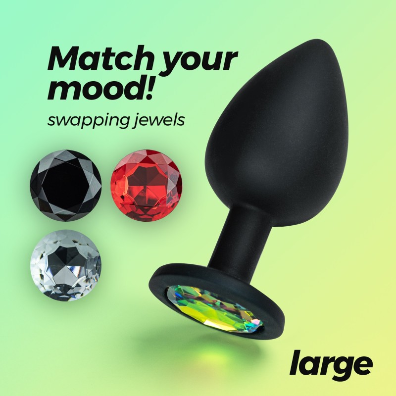 Camileo Plug Anale Grande Con 4 Gioielli Intercambiabili Crushious