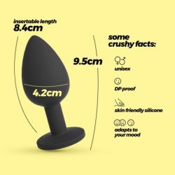 Camileo Plug Anale Grande Con 4 Gioielli Intercambiabili Crushious
