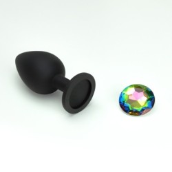 Camileo Plug Anal Moyen Avec 4 Joyaux Interchangeables Crushious