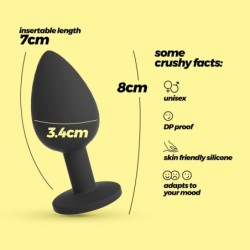 Camileo Közepes Anális Plug 4 Cserélhető Crushious Ékszerrel