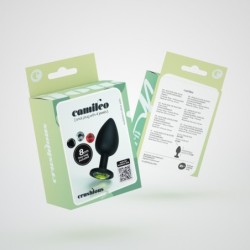 Camileo Plug Anal Moyen Avec 4 Joyaux Interchangeables Crushious