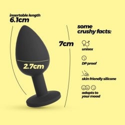 Camileo Kis Méretű Anális Plug 4 Cserélhető Crushious Ékszerrel