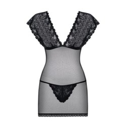 Babydoll Y Tanga 821-Che Obsessive Czarna 36-38 S/M