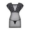 Babydoll ja stringid 821-Che Obsessive must 40-42 L/XL