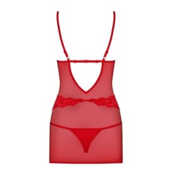 Babydoll e Perizoma 829-Che Obsessive Rossa 44 XXL