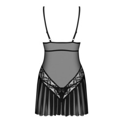 Babydoll set met string 837-Che Obsessive Zwart 40-42 L/XL