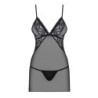 Babydoll Et String 837-Che Obsessive Noir 40-42 L/XL