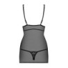Babydoll en String 840-Che Obsessive Zwart 44 XXL