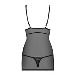 Babydoll set met string 840-Che Obsessive Zwart 40-42 L/XL