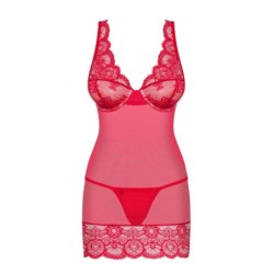 Babydoll & Thong 853-Che Obsessive Red 40-42 L/XL
