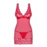 Babydoll e Perizoma 853-Che Obsessive Rosso 40-42 L/XL