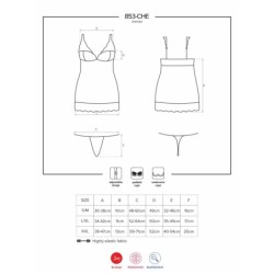 Babydoll Și Tanga 853-Che Obsessive Roșie 40-42 L/XL