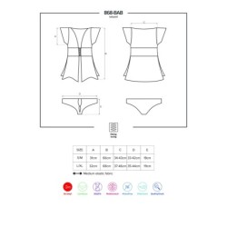 Picardía Y Tanga 868-Bab Obsessive 36-38 S/M