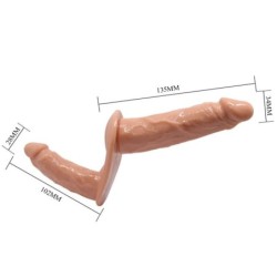 Ultra Passionate Arnês Dildos Duplos Com Arnês