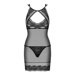 Babydoll ja stringid Allastia Obsessive Must 40-42 L/XL