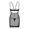 Babydoll ja stringid Allastia Obsessive Must 40-42 L/XL