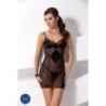 Ana must pits ja stringid, must Passion 44-46 XXL/3XL