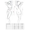 Babydoll set met string Aura Zwart Passion 40-42 L/XL