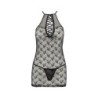 Babydoll en Azalea String Zwart Erotic Line Passion 40-42 L/XL