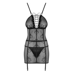 Babydoll Underkläder Och Tanga Basitta Obsessive Svart 40-42 L/XL