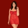 Babydoll ja stringid Blossmina Suurus Queen Obsessive 52-54 6XL/7XL