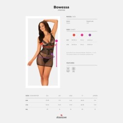 Bowessa Obsessive musta pikkuhoususetti ja stringit 40-42 L/XL