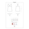 Nėriniuotas komplektas "Obsessive" (juodas) 40-42 L/XL