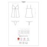 Babydoll Reizwäsche mit Contica String Obsessive Schwarz 40-42 L/XL