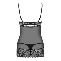 Babydoll och Contica Obsessive Tanga Svart 40-42 L/XL