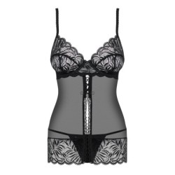 Babydoll A Tangá Contica Obsessive Čierna 40-42 L/XL