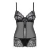 Musta Obsessive Contica Pikkuhousut ja Stringit 40-42 L/XL