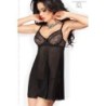 Babydoll och stringtrosa Cr-3852 Svart 42 XL