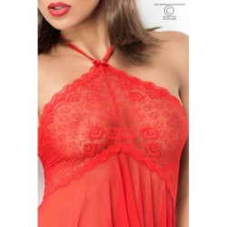 Babydoll E Fio Dental Cr-3884 Vermelha 36-38 S/M