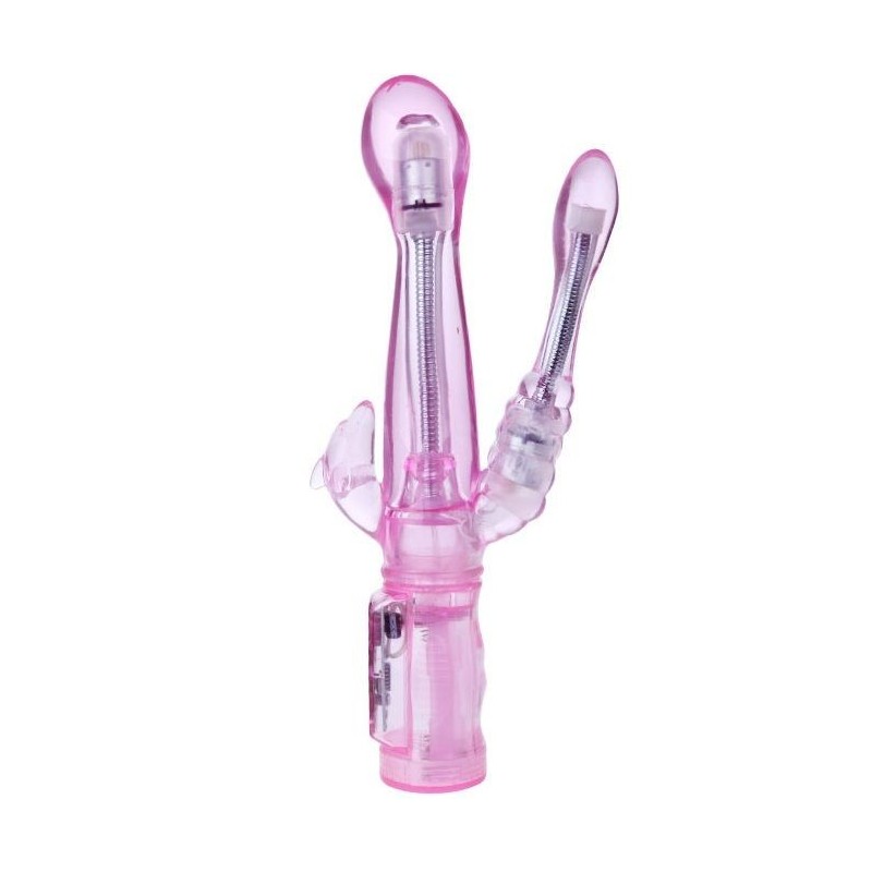 Fleksibel Vibrator Med Anal Stimulator