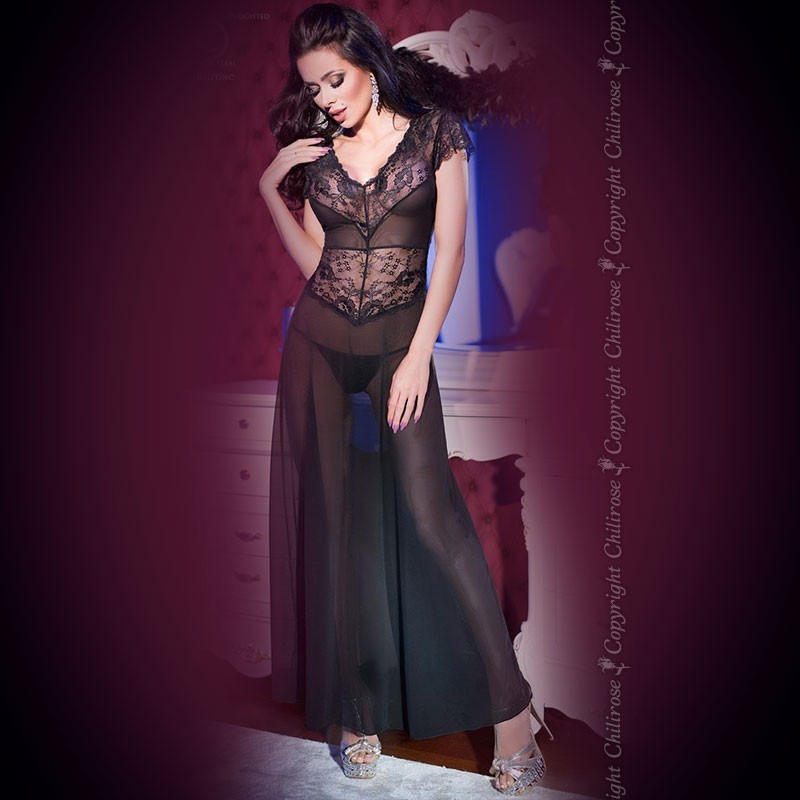 Babydoll Ja String Cr-4167 Must 42 XL