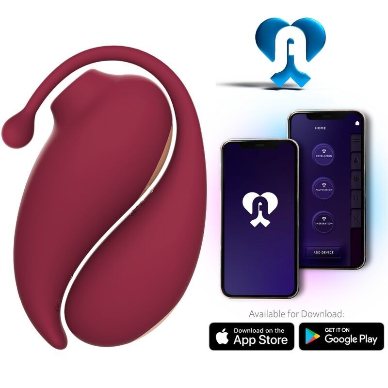 Inspiration Clitoris Stimulator + Rode Vibrator Ei - Gratis App