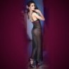 Babydoll un stringi Cr-4215 Melns un rozā 42 XL