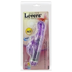 Vibrator z več hitrostmi z vijoličnim stimulatorjem