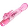 Vibrador Multivelocidades com Estimulador Rosa