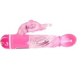 Vibrador Multivelocidades com Estimulador Rosa