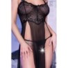 Babydoll ja Cr-4371 stringit, musta, 40 L