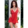 Babydoll ja Cr-4461 Punainen stringit 40-42 L/XL