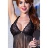 Babydoll și Tanga Cr-4462 Neagră 36-38 S/M