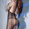 Babydoll Ja Stringid Cr-4462 Must 40-42 L/XL