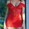 Babydoll og G-streng Cr-4627 Chilirose Rød 40 L