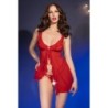 Babydoll & String Cr-4696 Rood Chilirose 40-42 L/XL