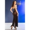 Babydoll Set met String Cr-4723 Zwart Chilirose 42 XL