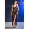 Babydoll Set met String Cr-4723 Zwart Chilirose 42 XL